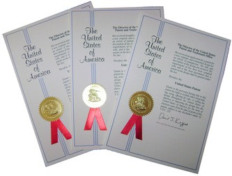 Image of red ribbon patent documents